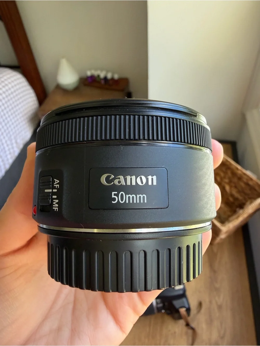 Canon Black DSLR Camera with 18-55mm Lens and Black Strap